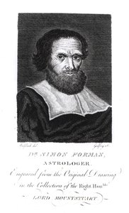 Portrait of Dr Simon Forman, engraved by Godfrey by John Bulfinch